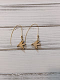 Hummingbird threader earrings