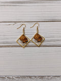 Mushroom diamond earrings