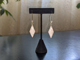 Faceted howlite threader earrings