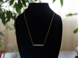 Turquoise bar necklace