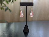 Botswana agate earrings (red)