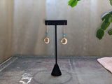 Moon threader earrings