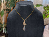 Butterfly drop necklace