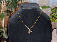 Butterfly diagonal necklace