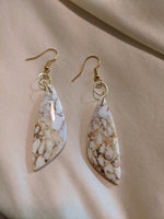 Howlite drop earrings