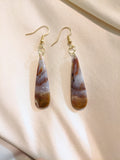 Agate drop earrings