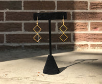 Double diamond earrings