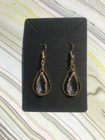 Ornate teardrop earrings