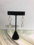 Geometric teardrop earrings