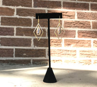 Diamond teardrop earrings