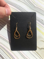 Double teardrop earrings