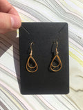 Double teardrop earrings